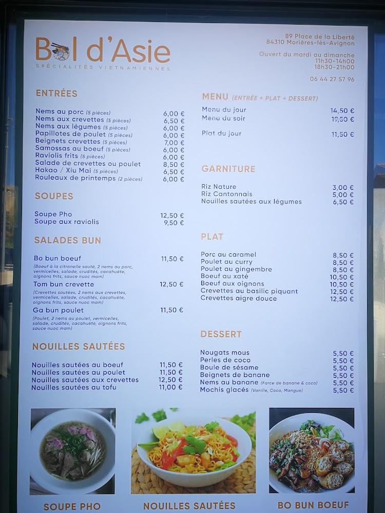 Restaurant Bol d'Asie - Menu Image 3